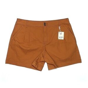 🌺 ANA Copper Canyon Orange Cotton Chino Shorts Size 18 NWT